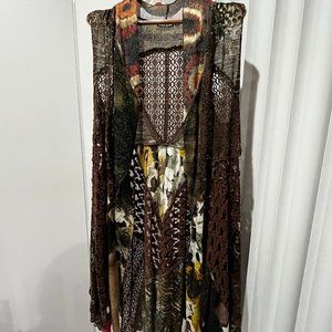 Dor Dor Couture Long Open Sweater